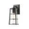 Z-Lite Helix 1 Light Outdoor Wall Sconce, Black And Clear Seedy 591M-BK - alternate 1